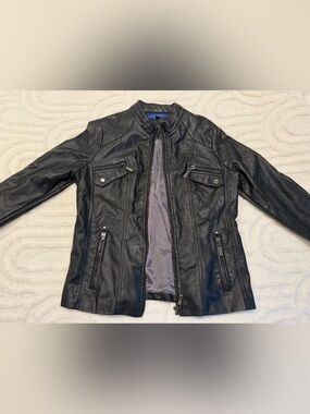 Black Apt. 9 Faux Leather Moto Jacket, Sz S, NWOT - Bikercore, Grunge, Moto